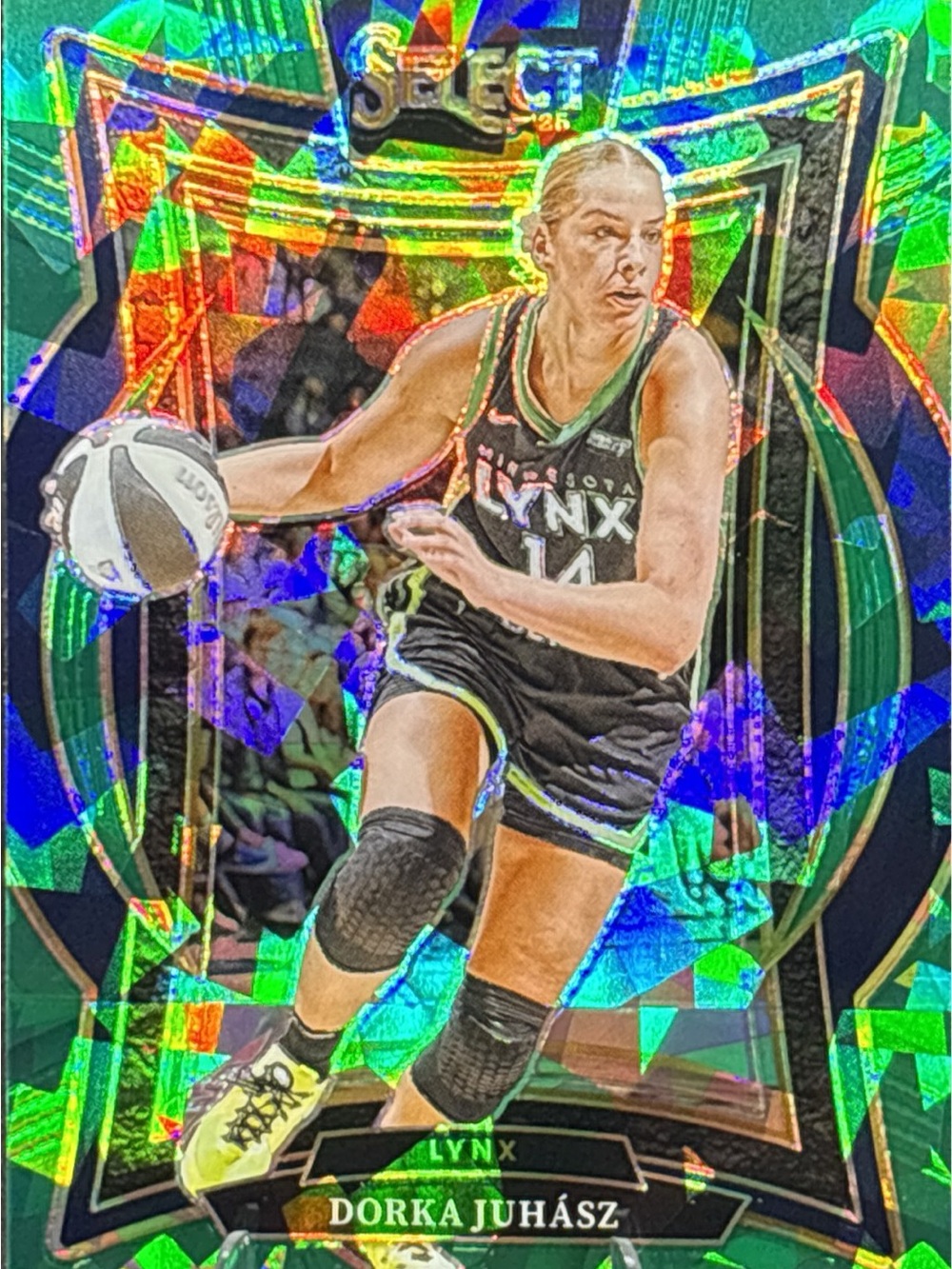 Panini Green Ice Prizm Dorka Juhász Minnesota Lynx Basketball Trading Card